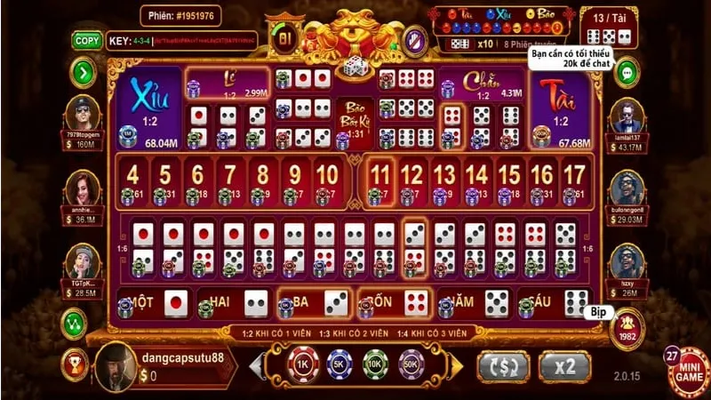 Tổng quan về sicbo Đại Phú quý online